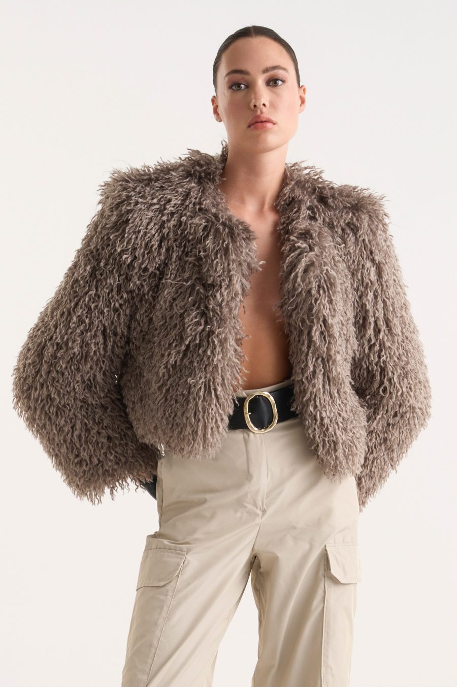 ALYSHA BOMBER FEATHER