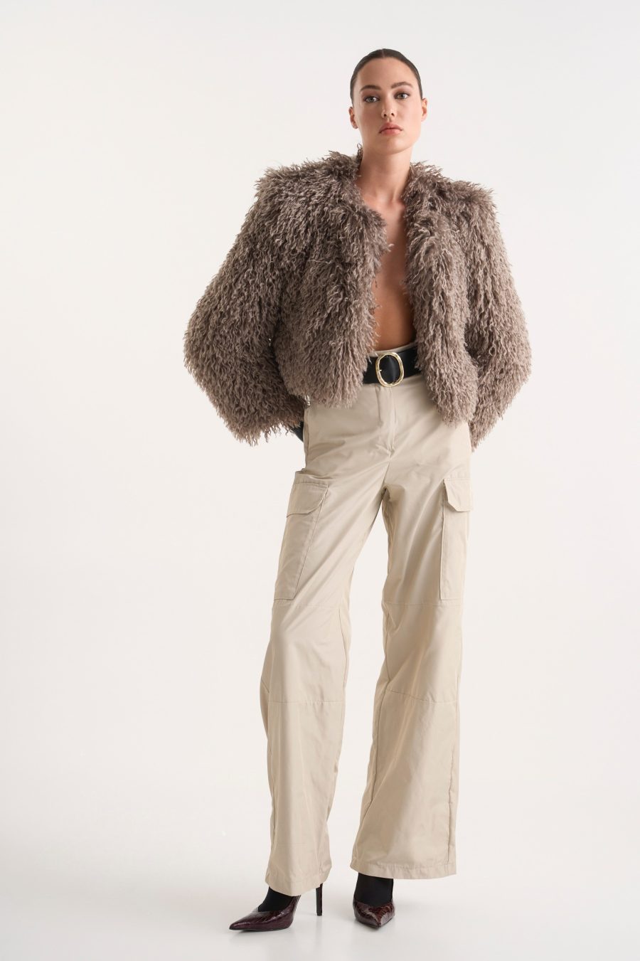 ALYSHA BOMBER FEATHER