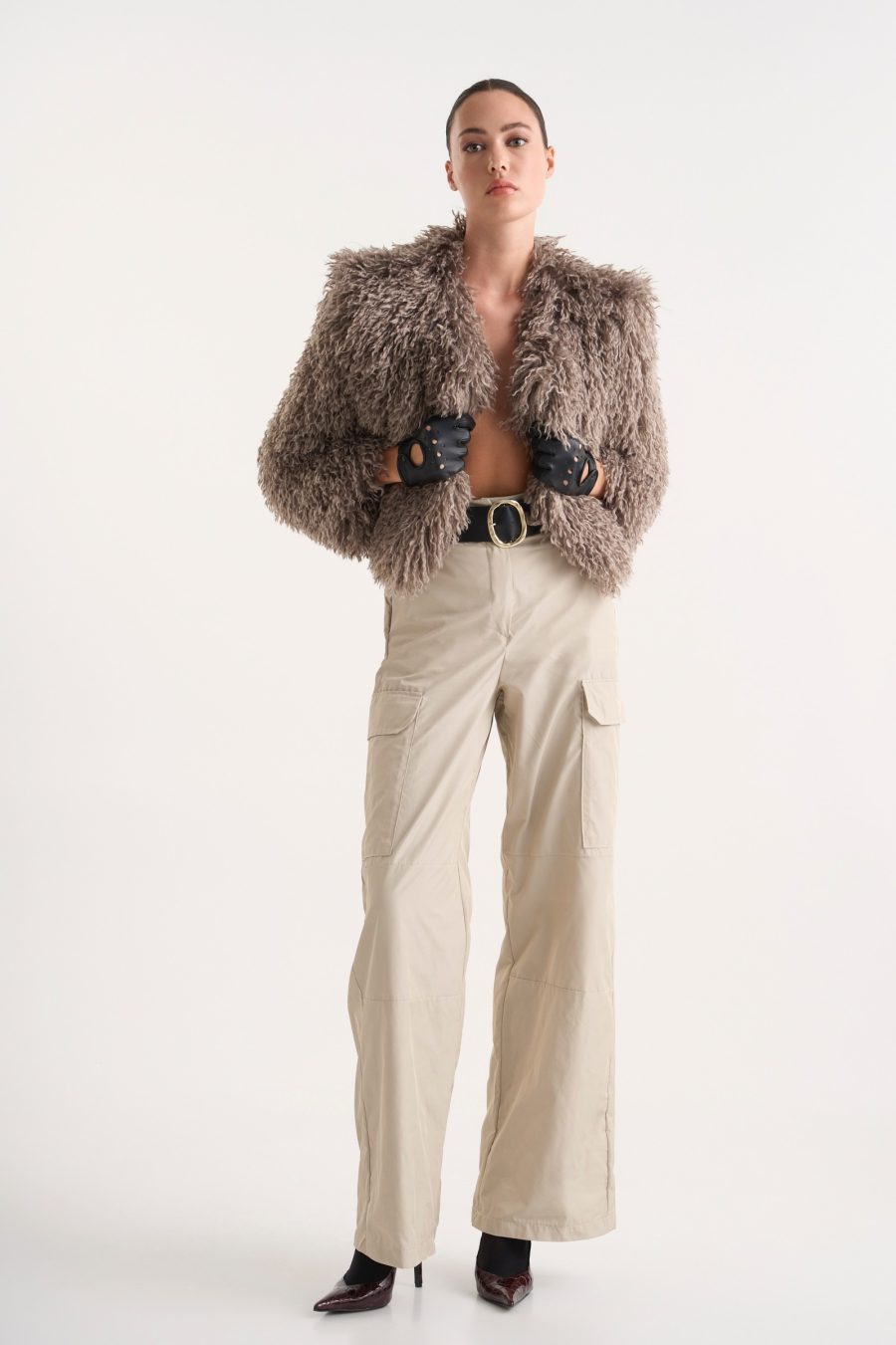 ALYSHA BOMBER FEATHER