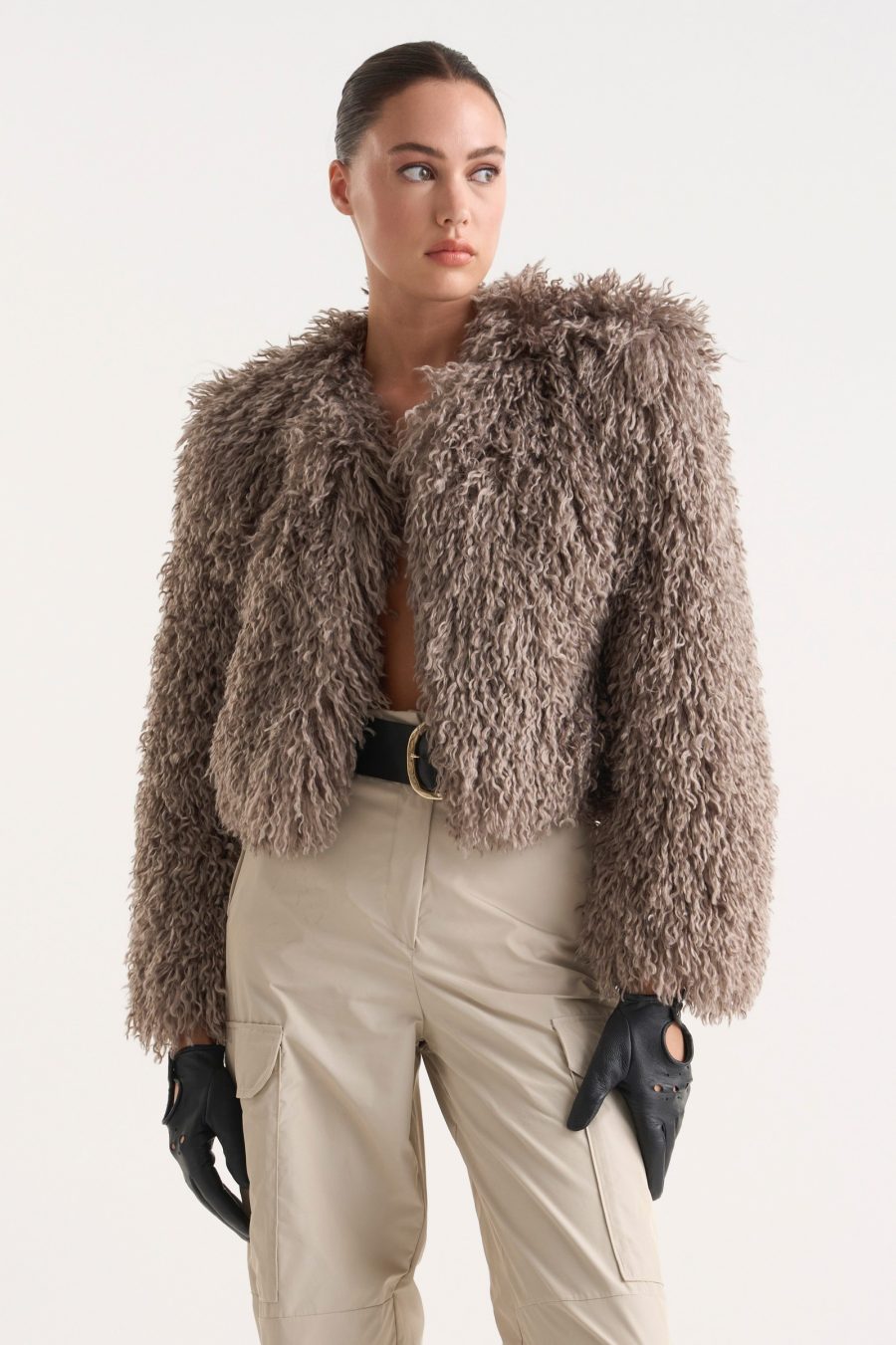 ALYSHA BOMBER FEATHER