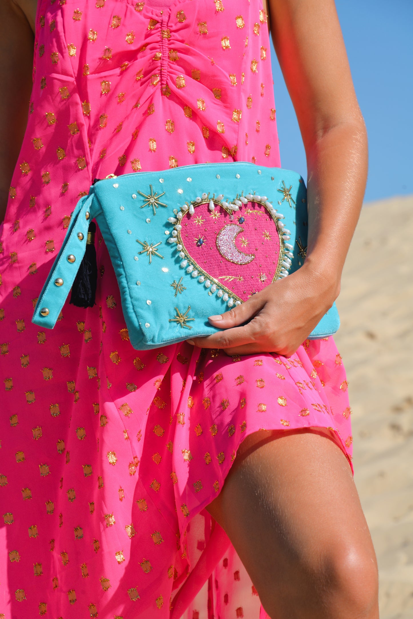 EUGENIE POUCH TURQUOISE