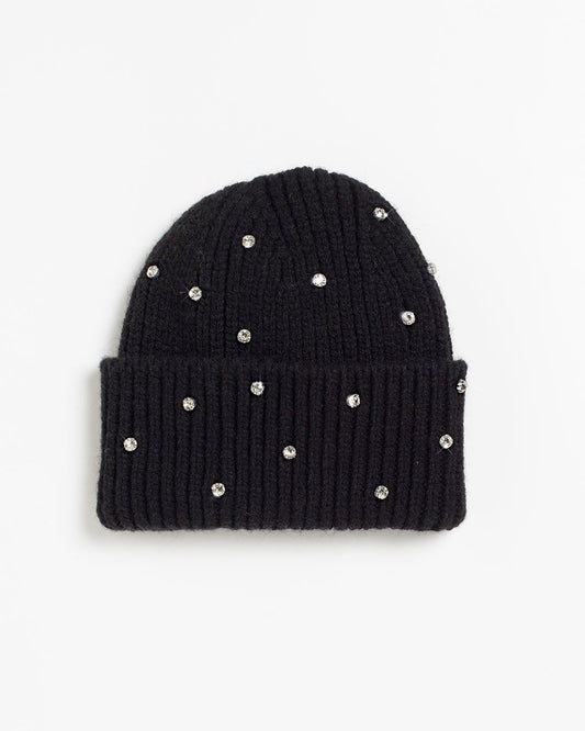 KNITTER BEANIE WITH STRASS