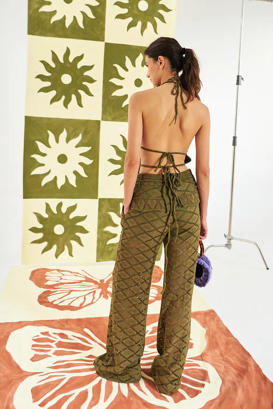 MOONLIGHT DANCING PANTS OLIVE