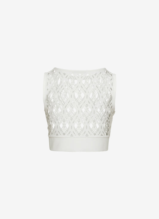 SLEEVLESS TOP WHITE