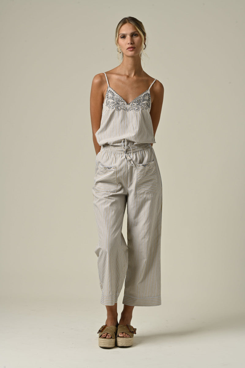 NICOLETTA RAYURES BEIGES