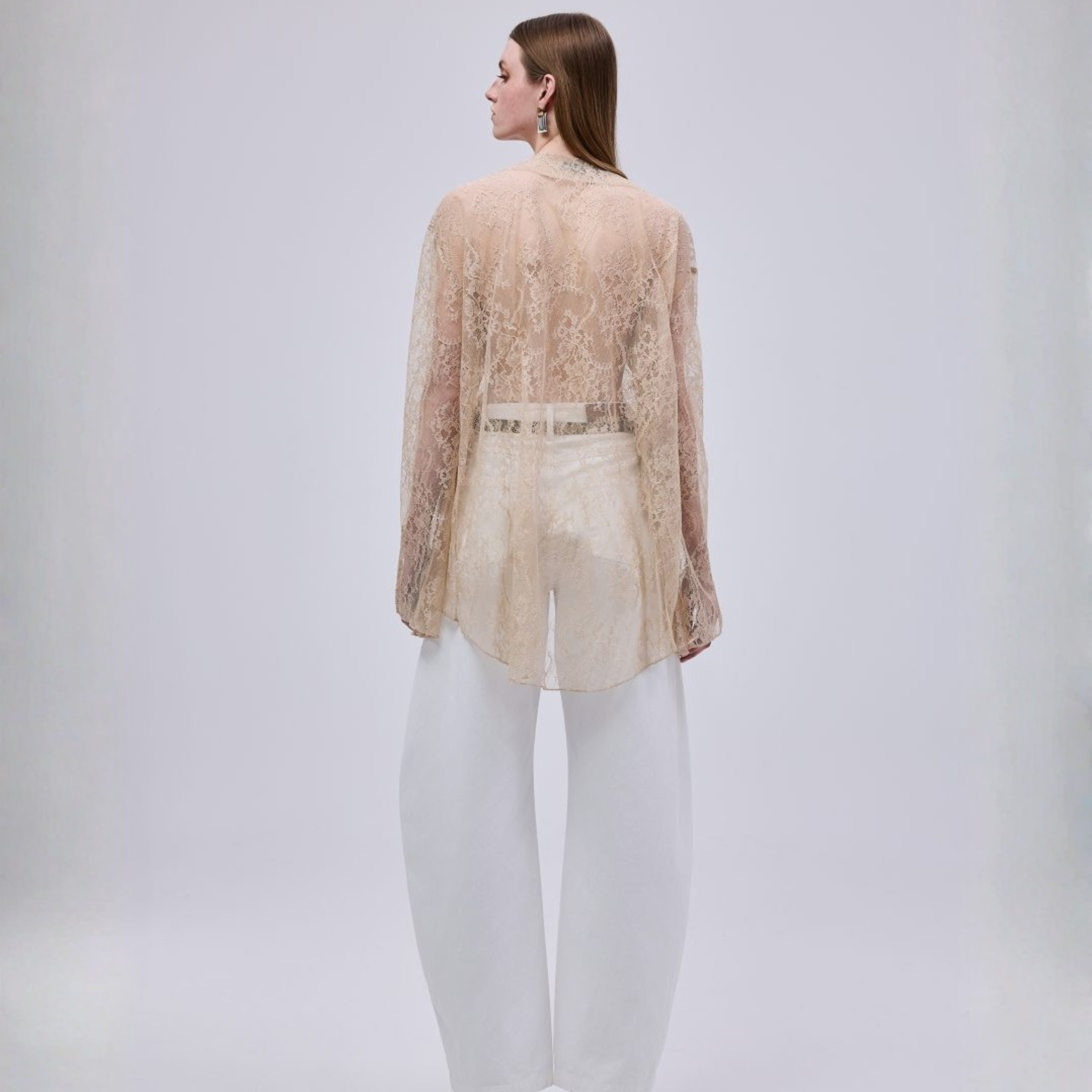 BARREL WHITE PANTS