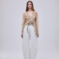 BARREL WHITE PANTS