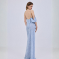 PRINTED BIRD MAXI DRESS