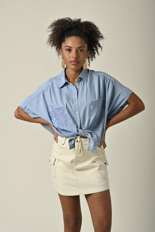 SERENA Blue Top