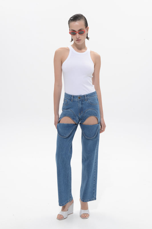 ALLEGRA MID BLUE JEANS