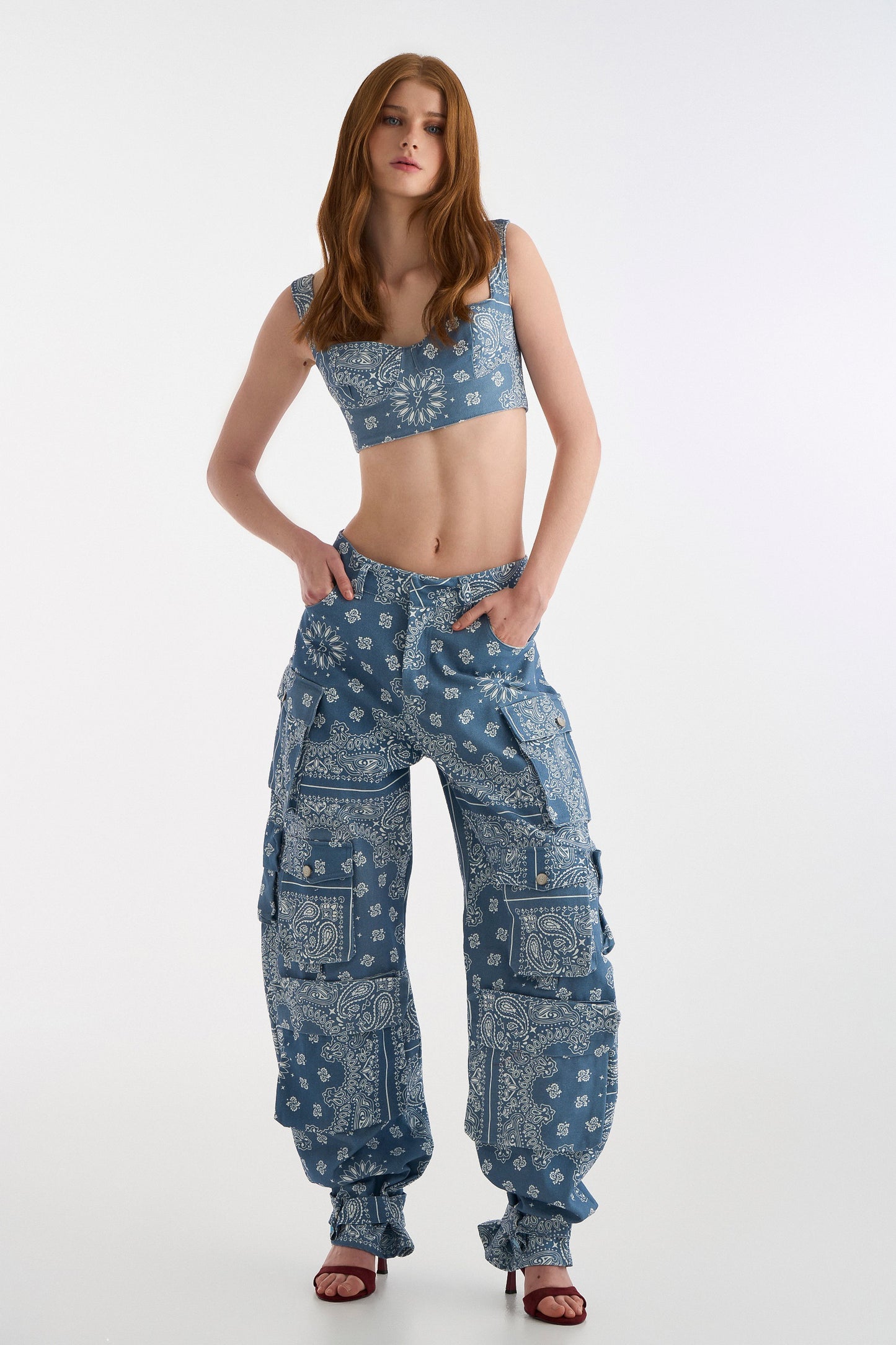 BANDANA TOP BLUE