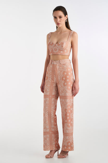 BANDANA FLAIR PANTS PINK