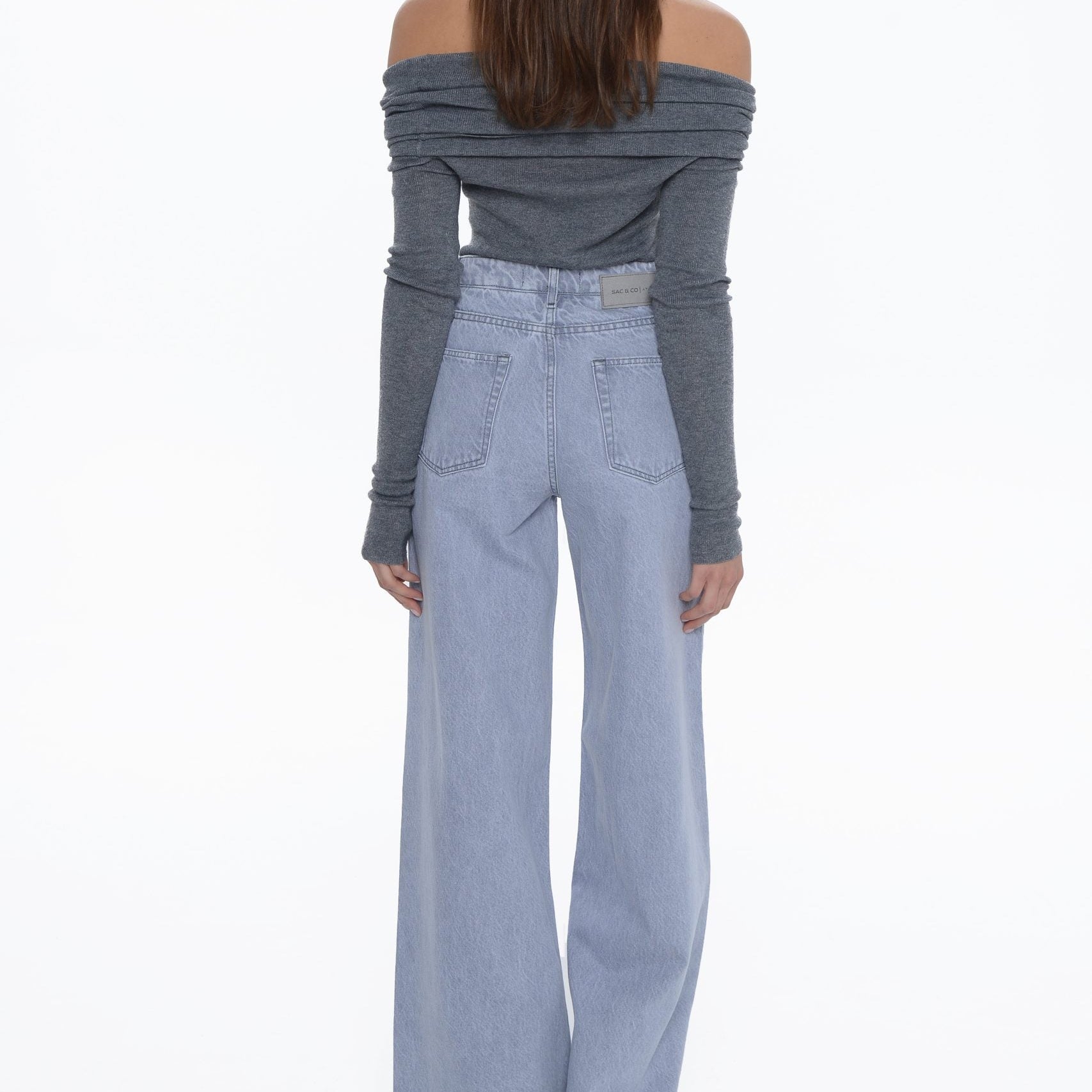 BELEN WIDE LEG PLATINUM GREY