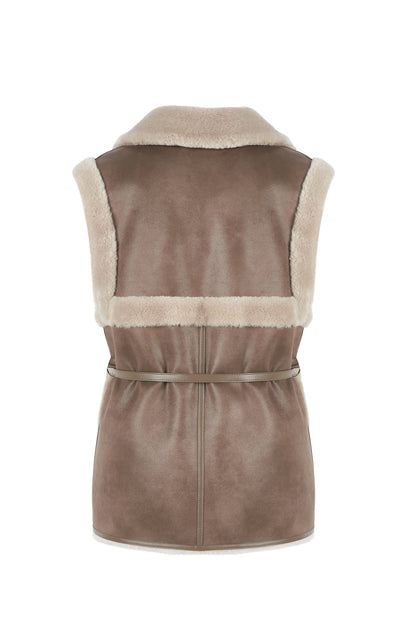 GILET -TAUPE