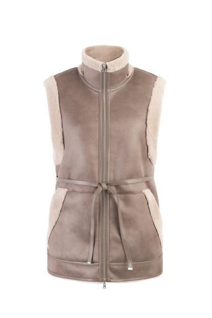 MERINO SUEDE GILET