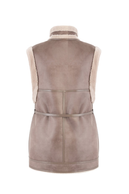 MERINO SUEDE GILET