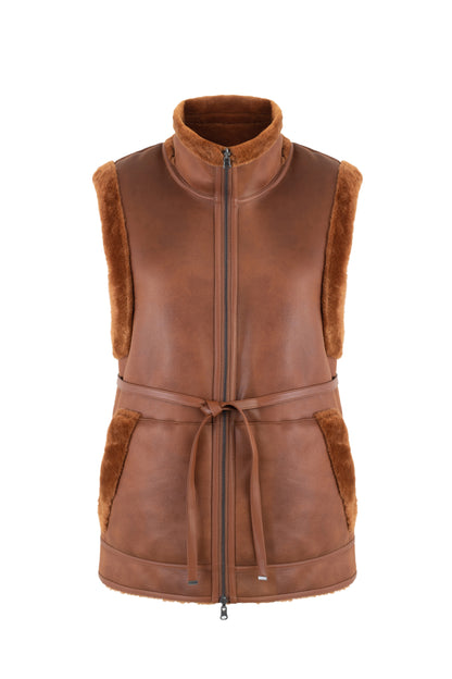 MERINO SUEDE GILET
