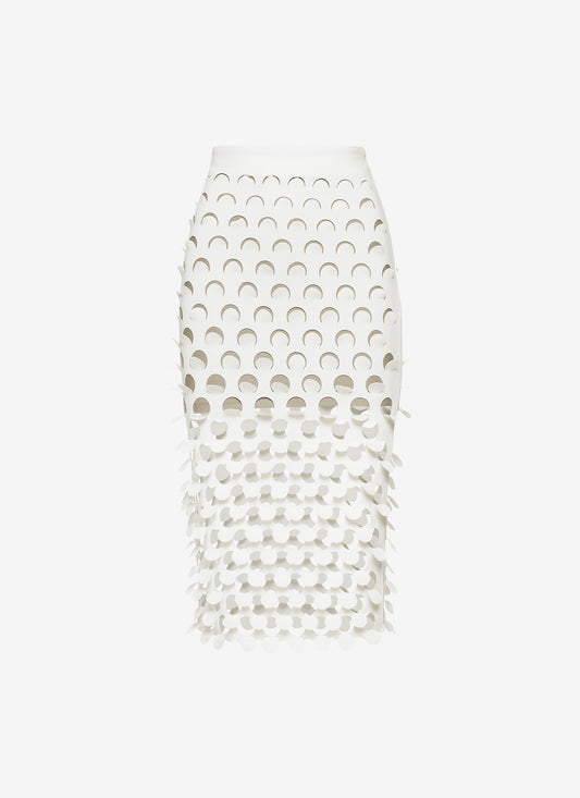 MINI BODY CONE SKIRT WHITE
