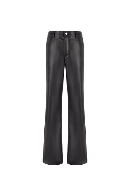 LEATHER PANTS -BLACK