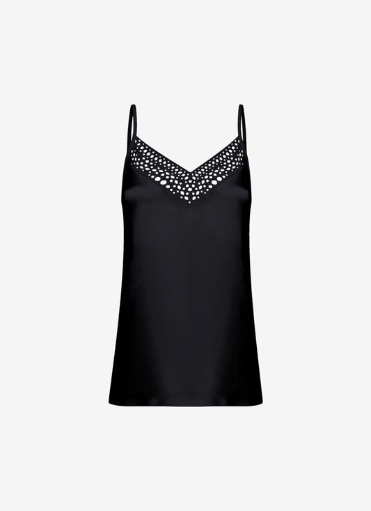 CAMISOLE WITH MESH PANNELS