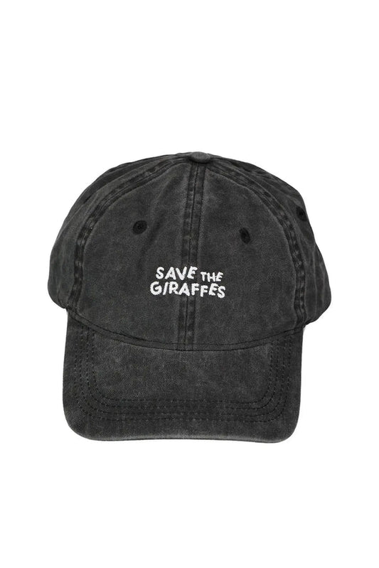 Hat Embroidery Save The Giraffes