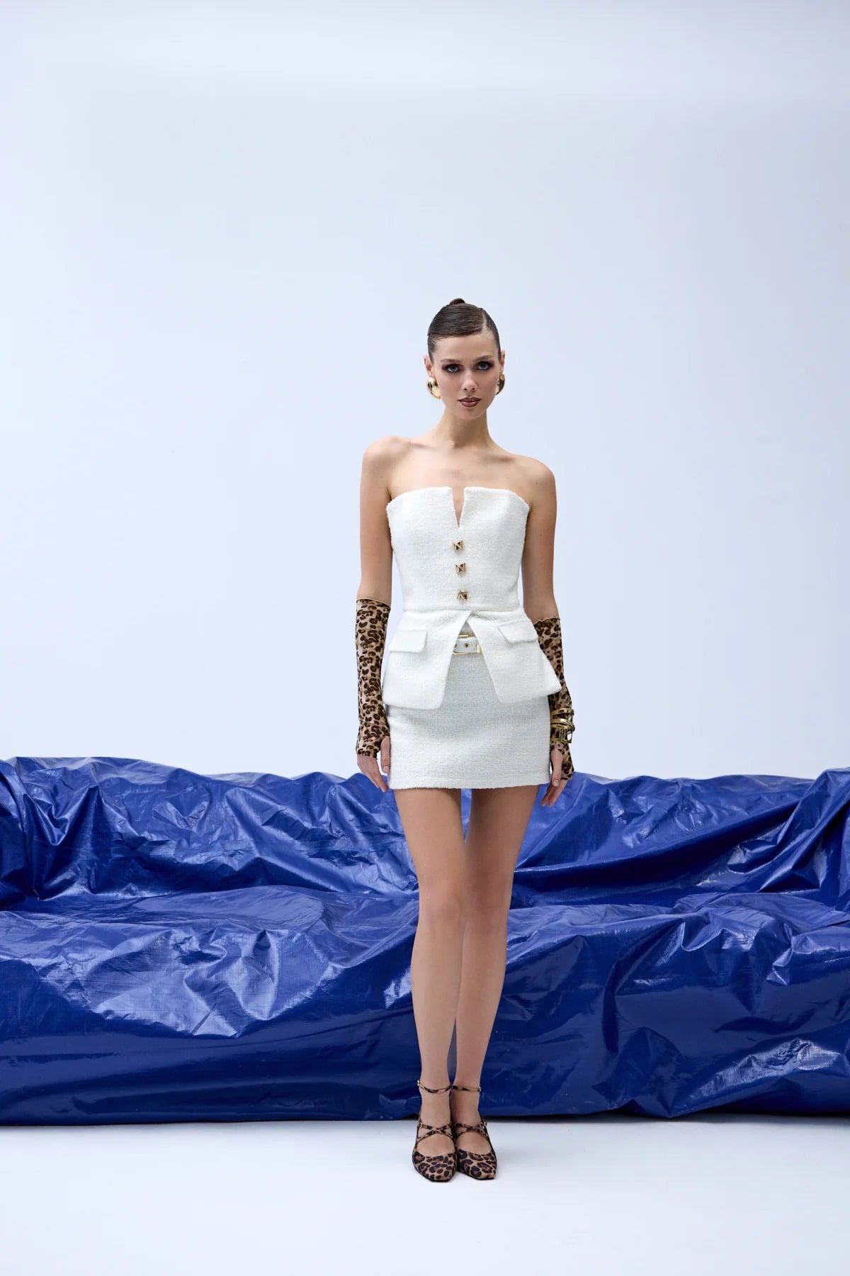 Cinderella top & skirt white