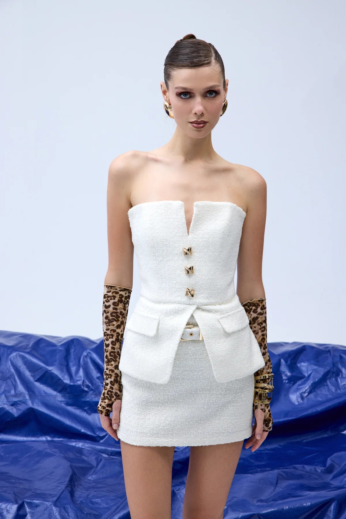 Cinderella top & skirt white