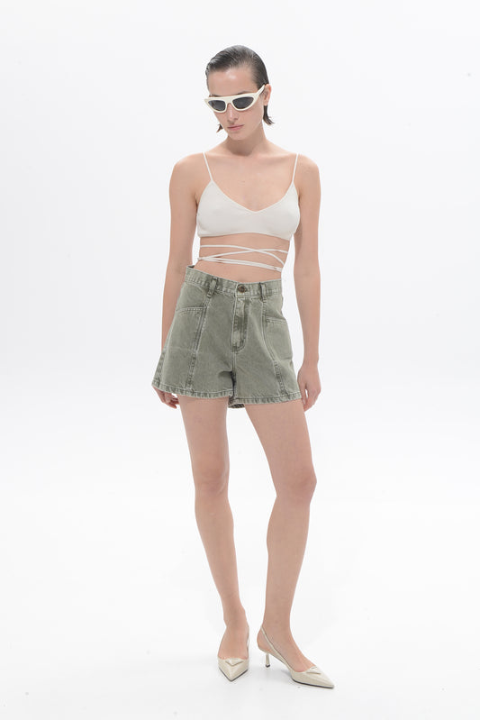 KHAKI THELMA SHORTS