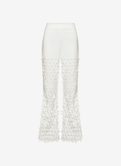 FLARED PANTS WHITE