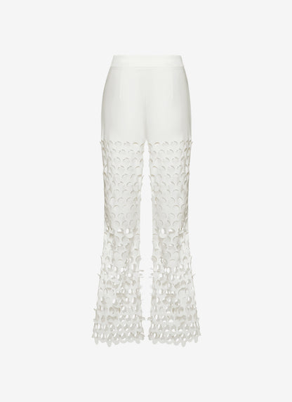 FLARED PANTS WHITE