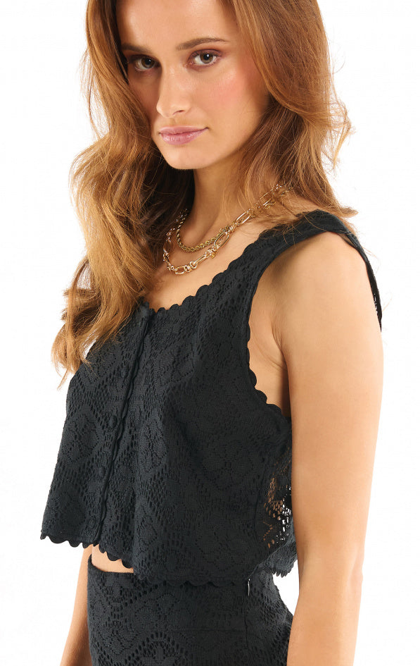 HEDDA TOP BLACK