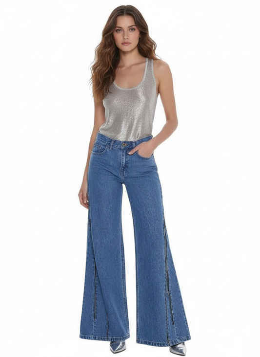 SERINA ZIPPERED JEANS
