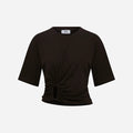 JESS ACCESSORY-DETAIL T-SHIRT WOMAN KNITTED