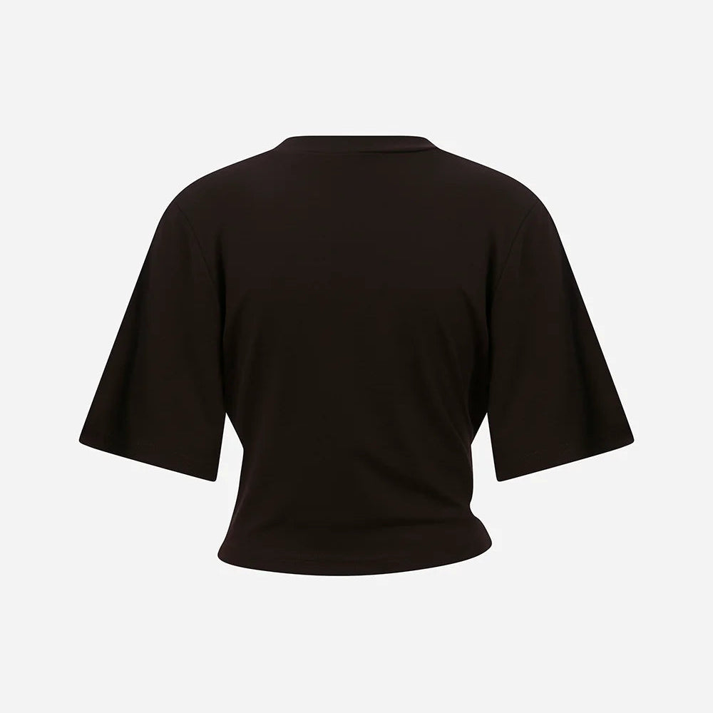 JESS ACCESSORY-DETAIL T-SHIRT WOMAN KNITTED