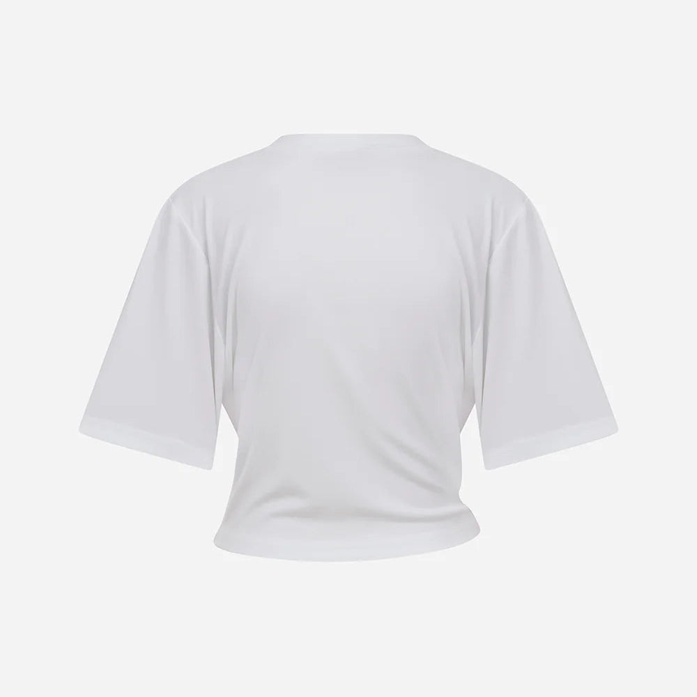 JESS ACCESSORY-DETAIL T-SHIRT WOMAN KNITTED