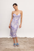 MIDI SEQUIN WAVY DRESS