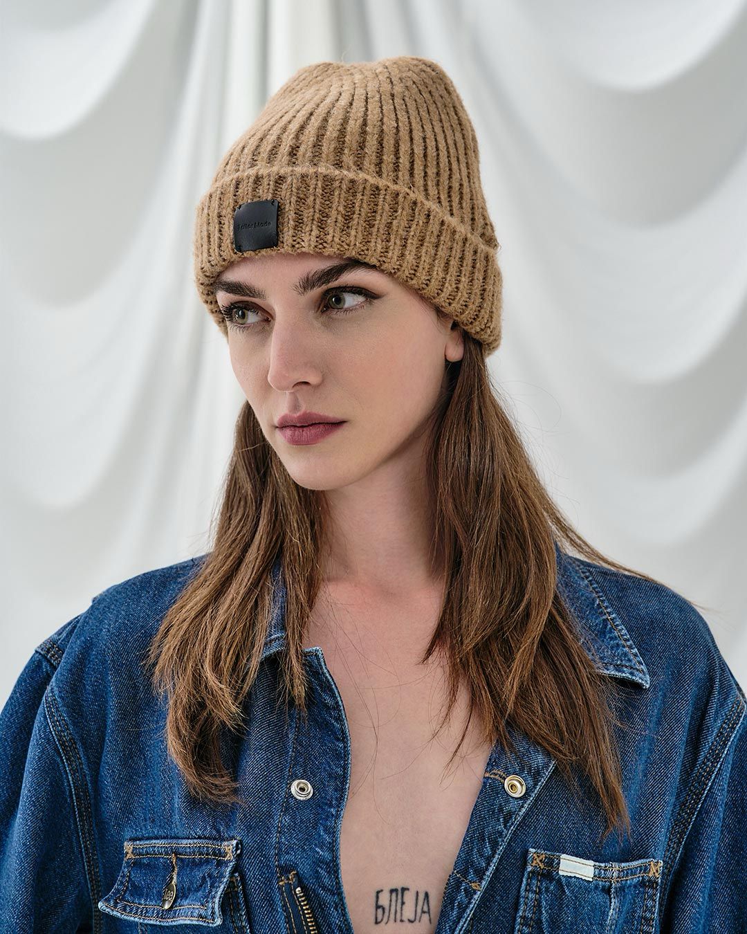 KNITTED LOGO BEANIE