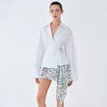 LEE DRAPED POPLIN SHIRT