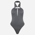 LEYA ACCESSORY-DETAIL OPEN-BACK JERSEY BODYSUIT (Copy)