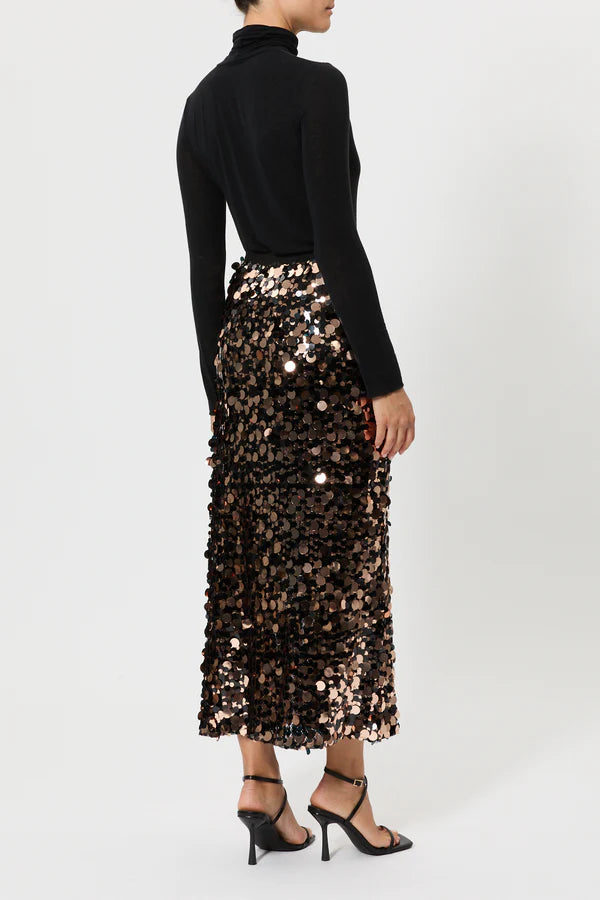 LONG SEQUIN SKIRT