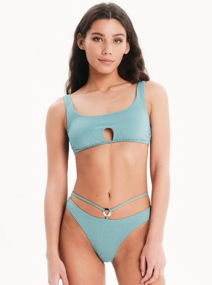 ICY BLUE CUT OUT RING BIKINI