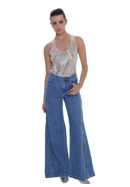 SERINA ZIPPERED JEANS