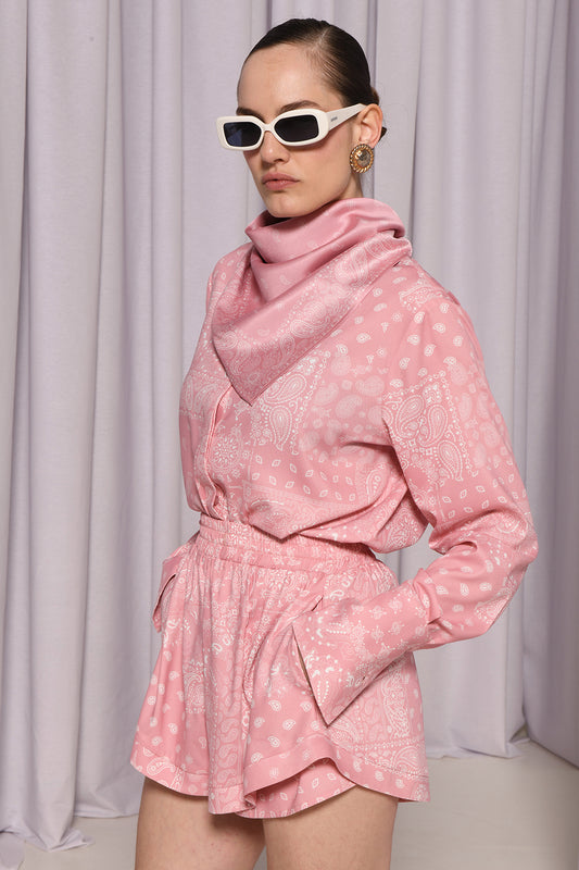 PAISLY PINK SHIRT
