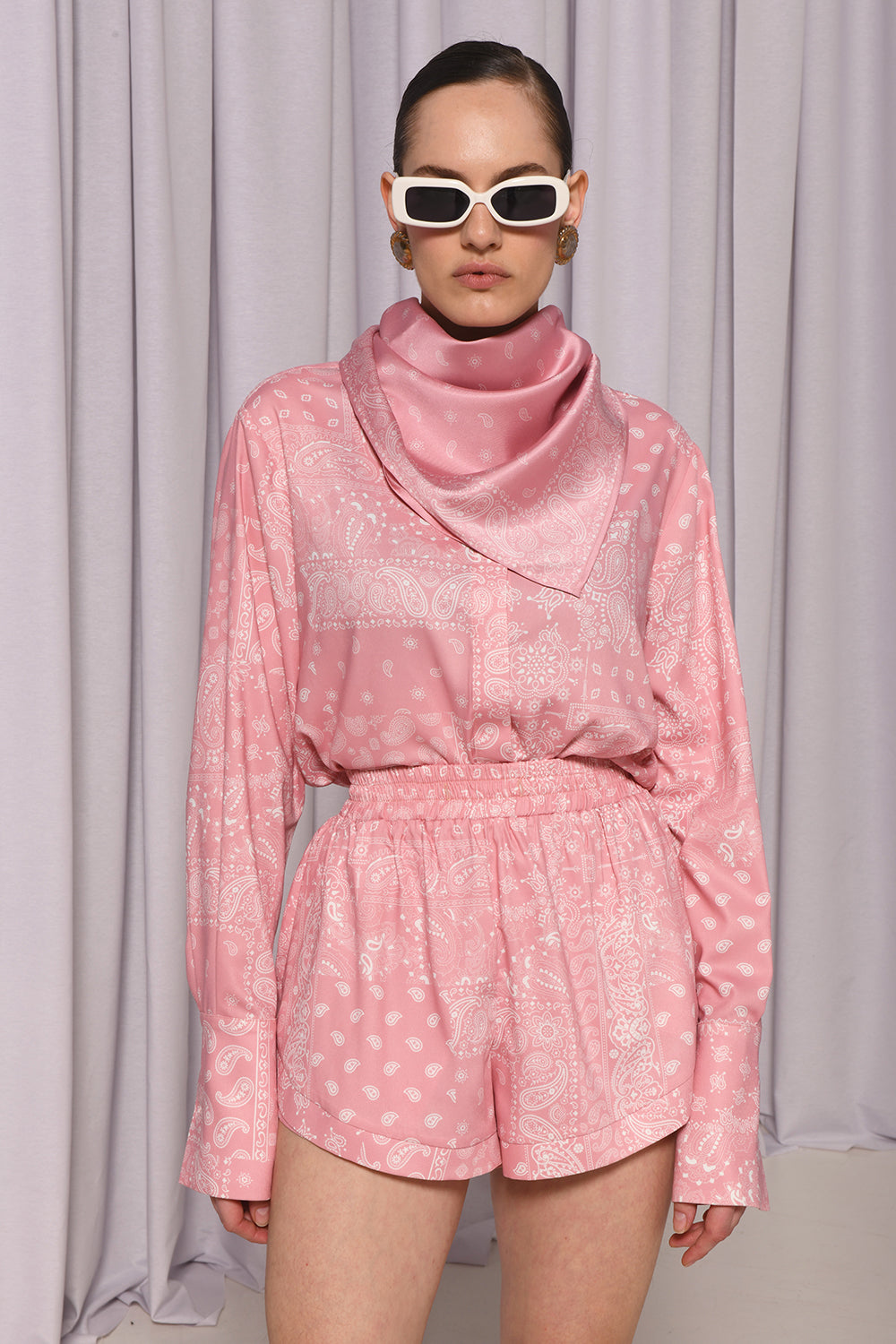 PAISLY PINK SHIRT