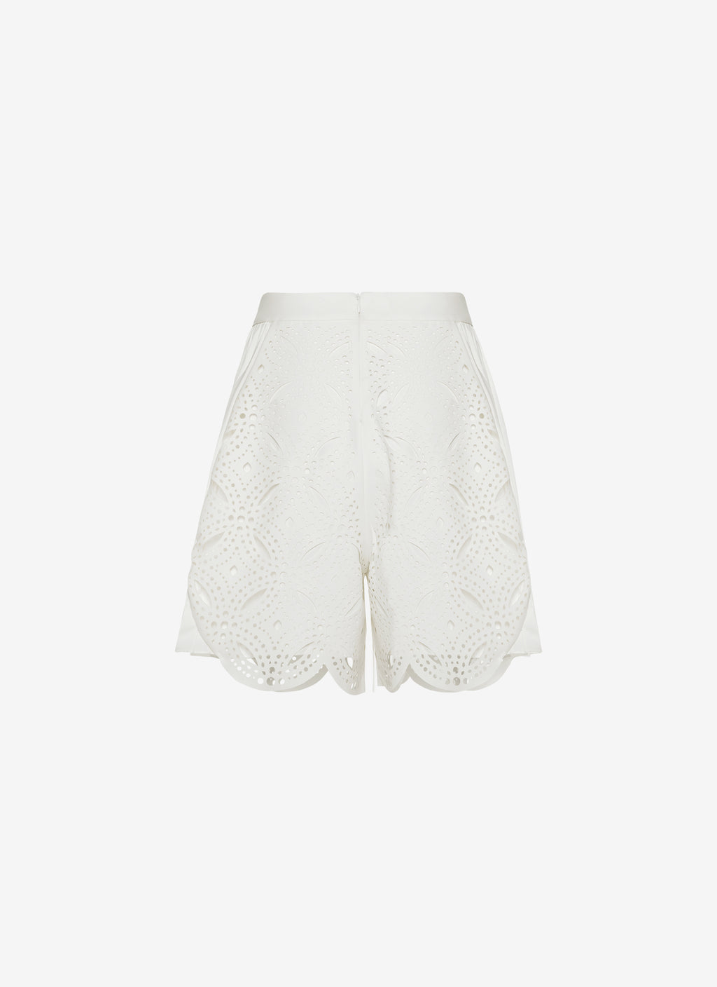 PLEATED WHITE SHORT