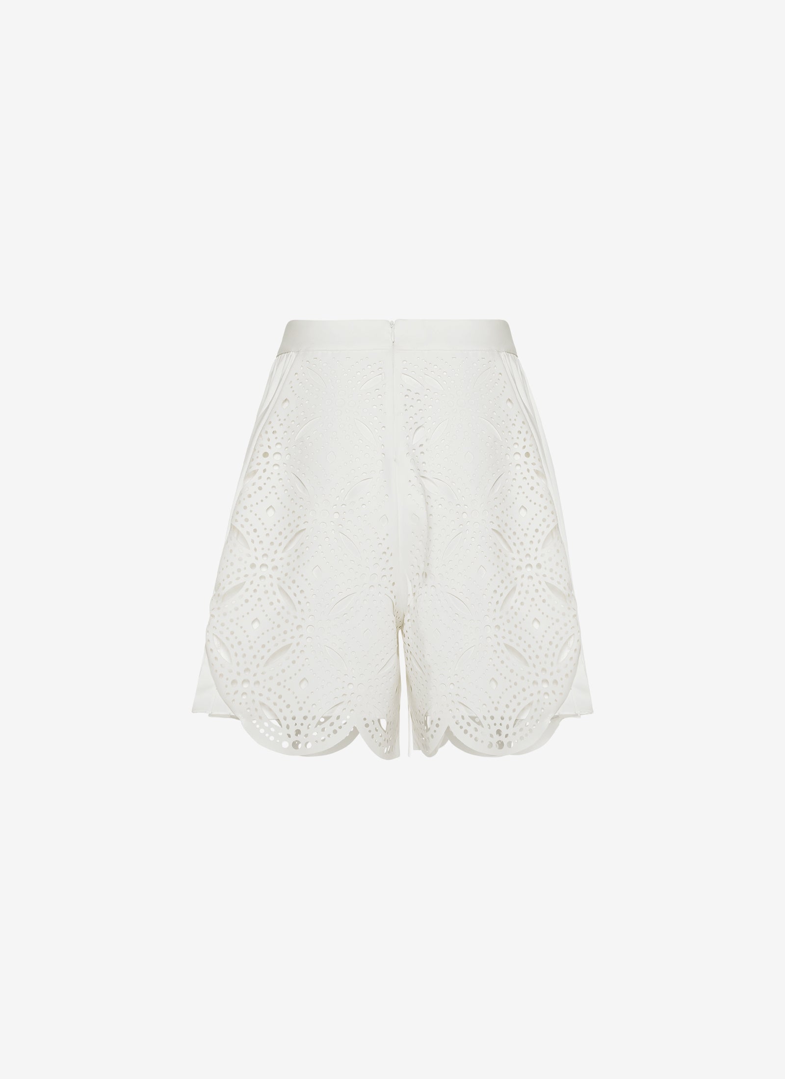 PLEATED WHITE SHORT
