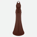 RAMI OPEN-BACK JERSEY MAXI DRESS