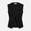 ROMY TAILORED VEST WOMAN WOVEN
