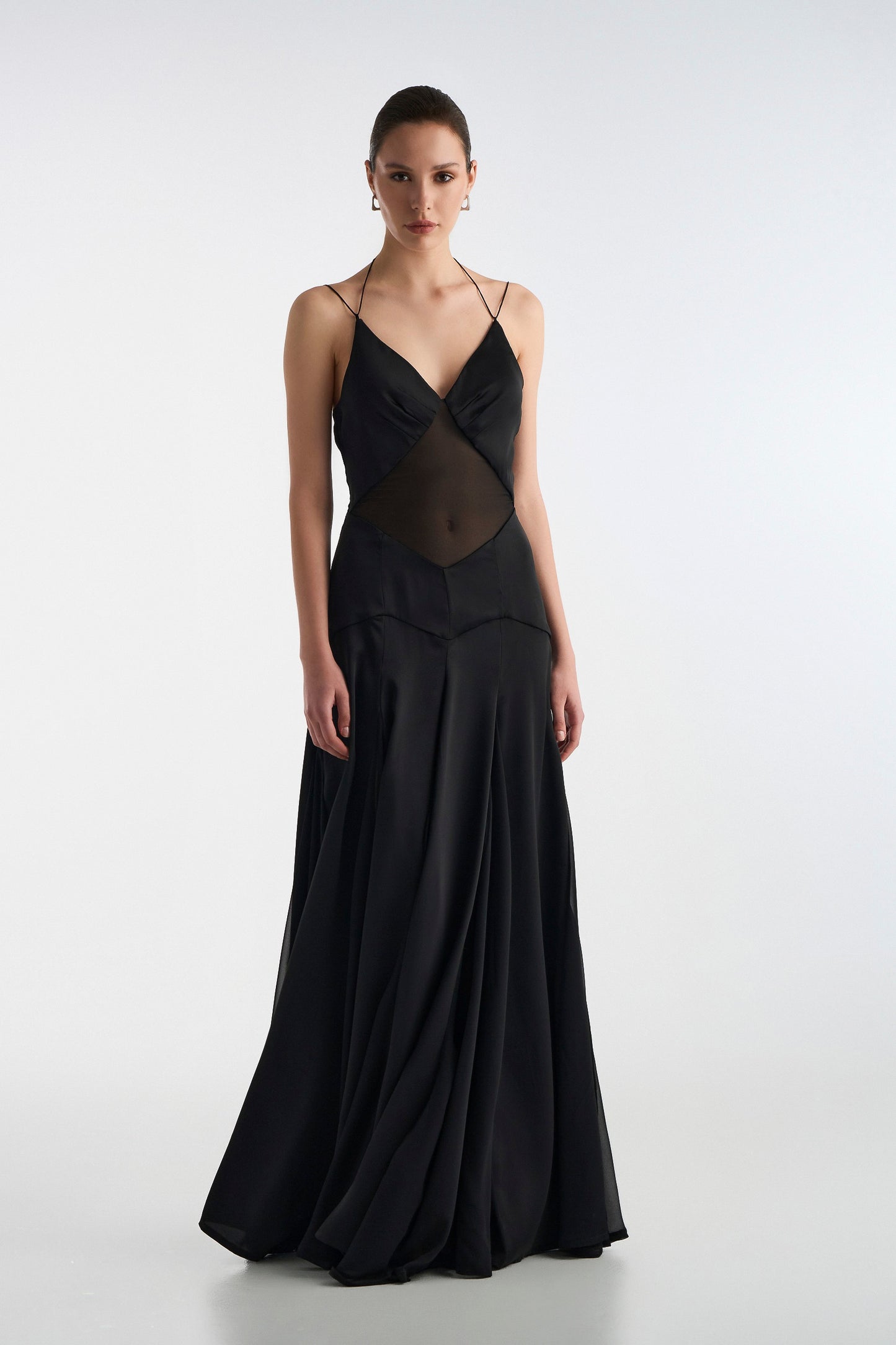 SATIN MAXI DRESS
