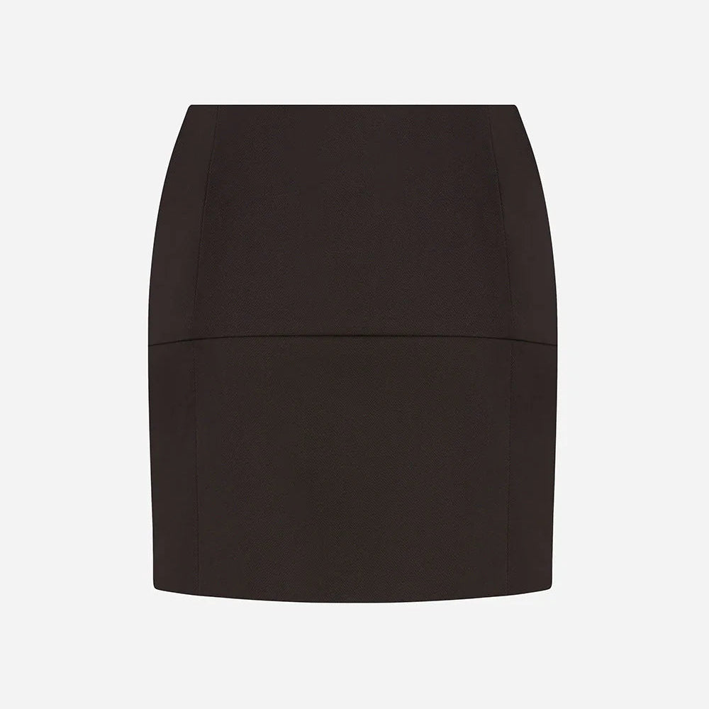 SIENNA MINI SKIRT WITH FRONT SLIT